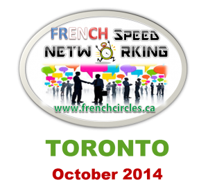 french circles French Speed Networking Toronto (October 2014) - Niveau débutant