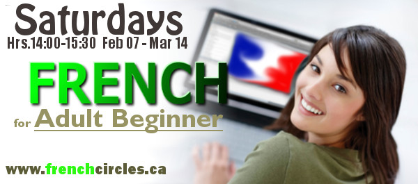 French Circles Adult Beginner course in Mississauga starting Saturday February 07