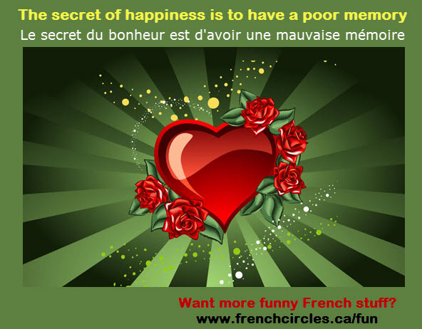 French Circles funny images Happiness Secret - Valentines secret