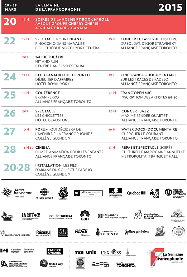 Semaine de la francophonie activites