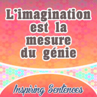 L’imagination est la mesure du génie