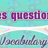 French Vocabulary Les Questions