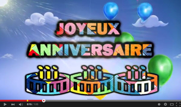 French Circles Joyeux Anniversaire