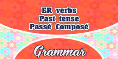 Sentences ER verbs passé composé