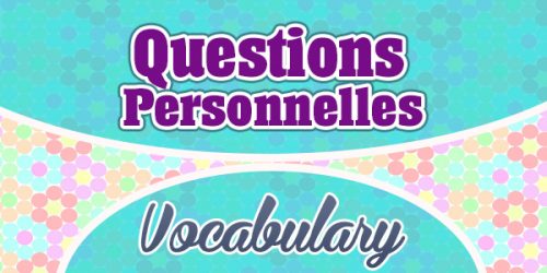 Questions Personnelles