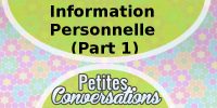 Information personnelle Part 1