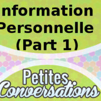 Information personnelle Part 1
