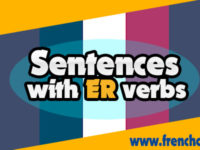 Sentences with ER verbs