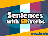 Sentences with ER verbs