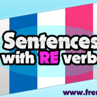 Sentences with RE verbs