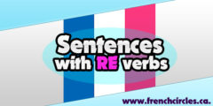 Sentences with RE verbs