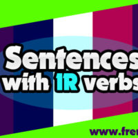 Sentences with IR verbs