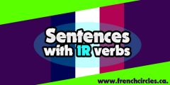 Sentences with IR verbs