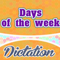 Days of the week (Sentences)
