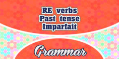 Sentences RE verbs imparfait