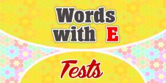 Words with E French Test