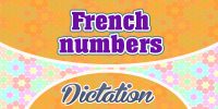 French numbers dictation practice