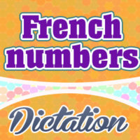 French numbers dictation practice