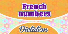 French numbers dictation practice 1