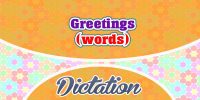 French greetings dictation practice