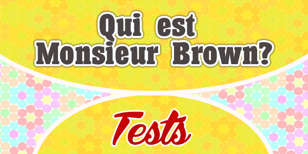 Qui est Monsieur Brown - French Reading Comprehension Test