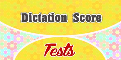 Dictation Score - French Test