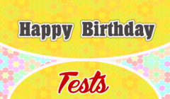 Happy Birthday French Test