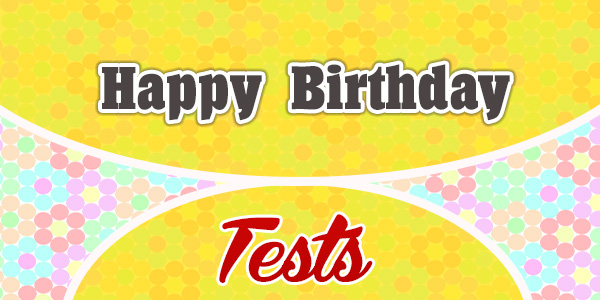 Happy Birthday French Test