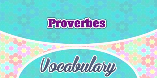 Proverbes-French Vocabulary