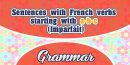 Sentences with French verbs starting with a-b-c (Imparfait)