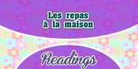 Les repas à la maison