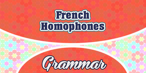 French Homophones