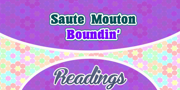 Saute Mouton - Boundin' readings