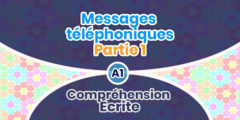 Compréhension Écrite – Messages téléphoniques