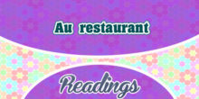 Au restaurant