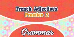 French Adjectives Practice 2