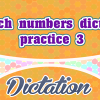 French numbers dictation practice 3