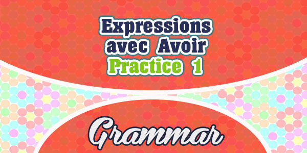 Expressions avec Avoir-practice 1