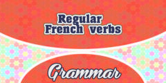 Regular French verbs