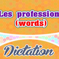 Les professions – words