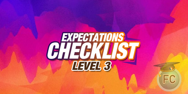 Expectations Checklist Level 3