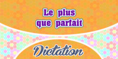 Le plus que parfait-French Dictation