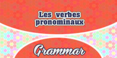 Les verbes pronominaux