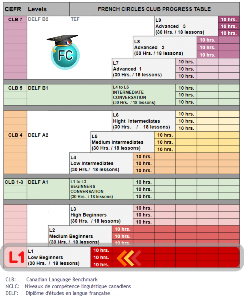 L1 students progress