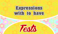 French expressions with to have (test)