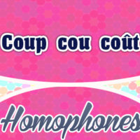 Homophones Coup cou coût