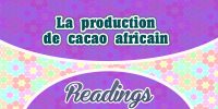 La production de cacao africain