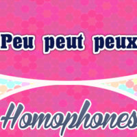 Homophones peu peut peux