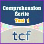 TCF Compréhension Écrite test 1