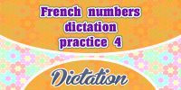 French numbers dictation practice 4